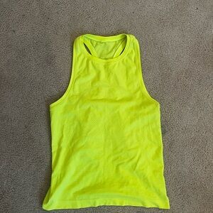 lululemon athletica Neon Yellow Tank